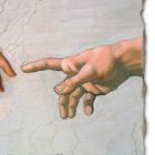 grote Michelangelo fresco &quot;De schepping van Adam&quot; special Viadurini