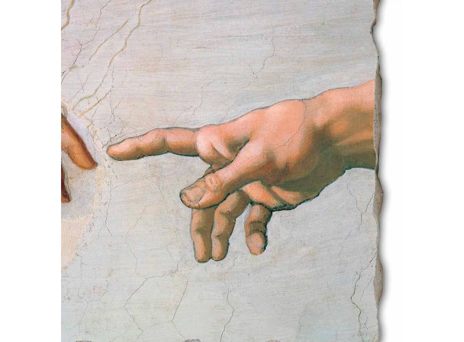 grote Michelangelo fresco &quot;De schepping van Adam&quot; special