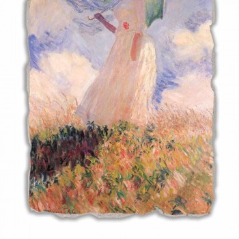 Great Fresco Monet &quot;Vrouw met een parasol naar links gedraaid&quot;