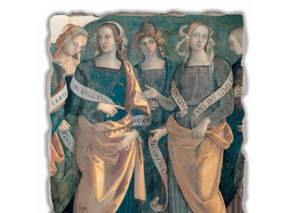 Great Fresco Perugino &quot;Lord of the Angels, Profeten en Sibillen&quot; Viadurini