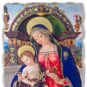 Fresco Pinturicchio grote altaarstuk van Santa Maria dei Fossi