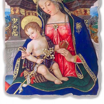 Fresco Pinturicchio grote altaarstuk van Santa Maria dei Fossi