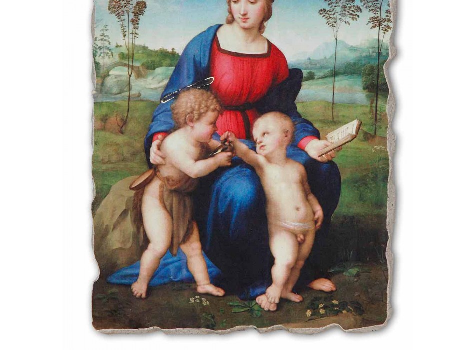 Grote Fresco Raffaello Sanzio &quot;Madonna van de Distelvink&quot;