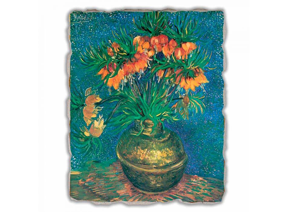 Grote Fresco Vincent Van Gogh &quot;Stilleven met Fritillaria&quot; Viadurini
