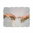 Fresco made in Italy Michelangelo&#39;s &quot;schepping van Adam&quot; deel. Viadurini