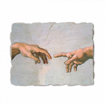 Fresco made in Italy Michelangelo&#39;s &quot;schepping van Adam&quot; deel.