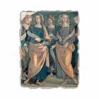Fresco Perugino &quot;Lord of the Angels, Profeten en Sibillen&quot; deel. Viadurini