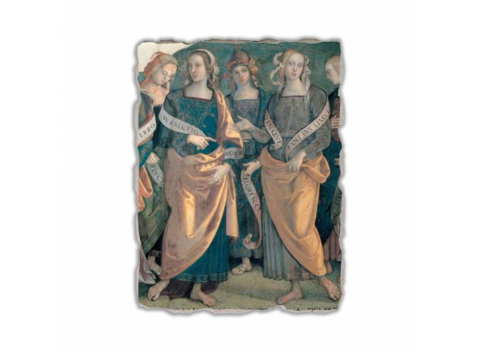 Fresco Perugino &quot;Lord of the Angels, Profeten en Sibillen&quot; deel. Viadurini
