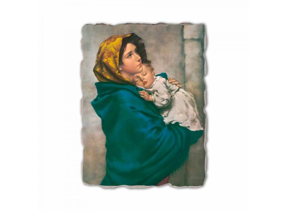 Fresco reproductie handgemaakte Ferruzzi &quot;Onze Lieve Vrouw van Rust&quot; Viadurini