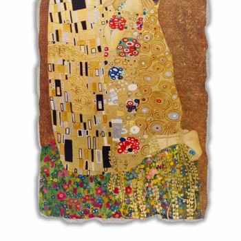 Fresco reproductie made in Italy Gustav Klimt &quot;De Kus&quot;