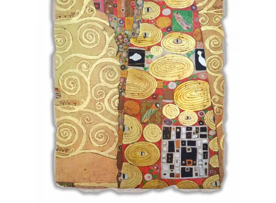Fresco reproductie made in Italy Gustav Klimt &quot;De omhelzing&quot; Viadurini
