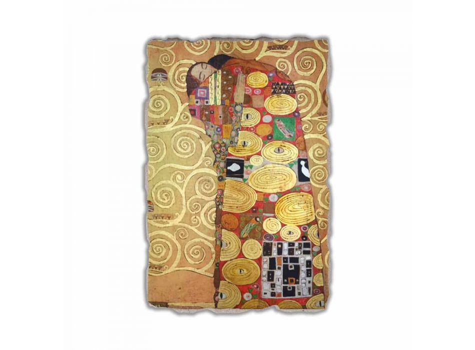 Fresco reproductie made in Italy Gustav Klimt &quot;De omhelzing&quot;