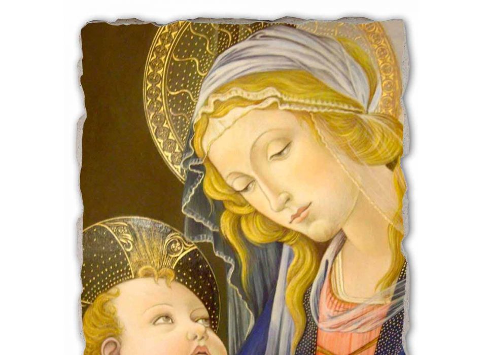 Fresco geweldige combinatie Botticelli &quot;Madonna van het Boek&quot; Viadurini
