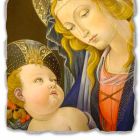 Fresco geweldige combinatie Botticelli &quot;Madonna van het Boek&quot; Viadurini