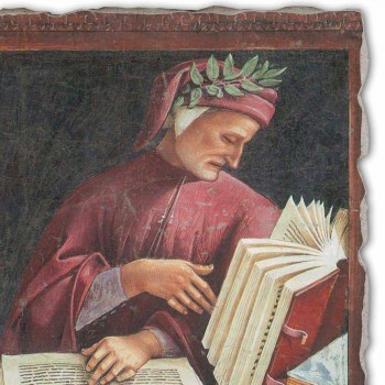 Fresco reproductie Luca Signorelli &quot;Dante Alighieri&quot; 1499-1502