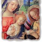 Fresco Pinturicchio spelen &quot;Lieve Vrouw van Vrede&quot; deel. Viadurini