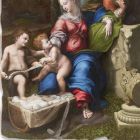 Fresco reproductie R.Sanzio &quot;Heilige Familie onder de Eiken&quot; Viadurini