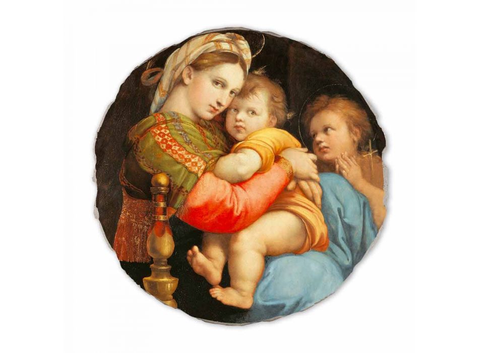 Fresco reproductie Raffaello Sanzio &quot;Madonna van de voorzitter&quot;