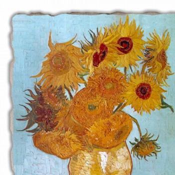 Fresco reproductie Vincent van Gogh &quot;Vaas van Zonnebloemen&quot;