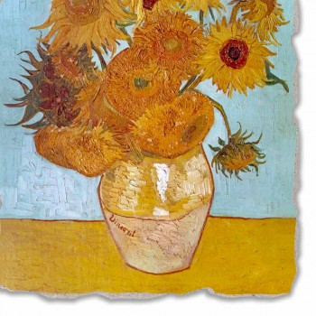 Fresco reproductie Vincent van Gogh &quot;Vaas van Zonnebloemen&quot;