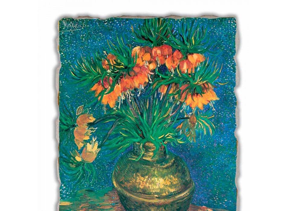 Fresco Vincent Van Gogh &quot;Stilleven met Fritillaria&#39;s&quot; 1887 Viadurini