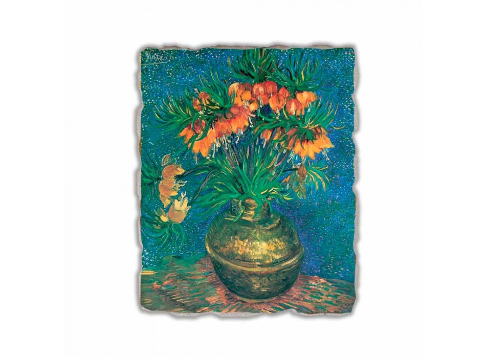Fresco Vincent Van Gogh &quot;Stilleven met Fritillaria&#39;s&quot; 1887 Viadurini