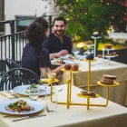 Design snoepjesstandaard in geverfd staal Made in Italy - Pennellope Viadurini