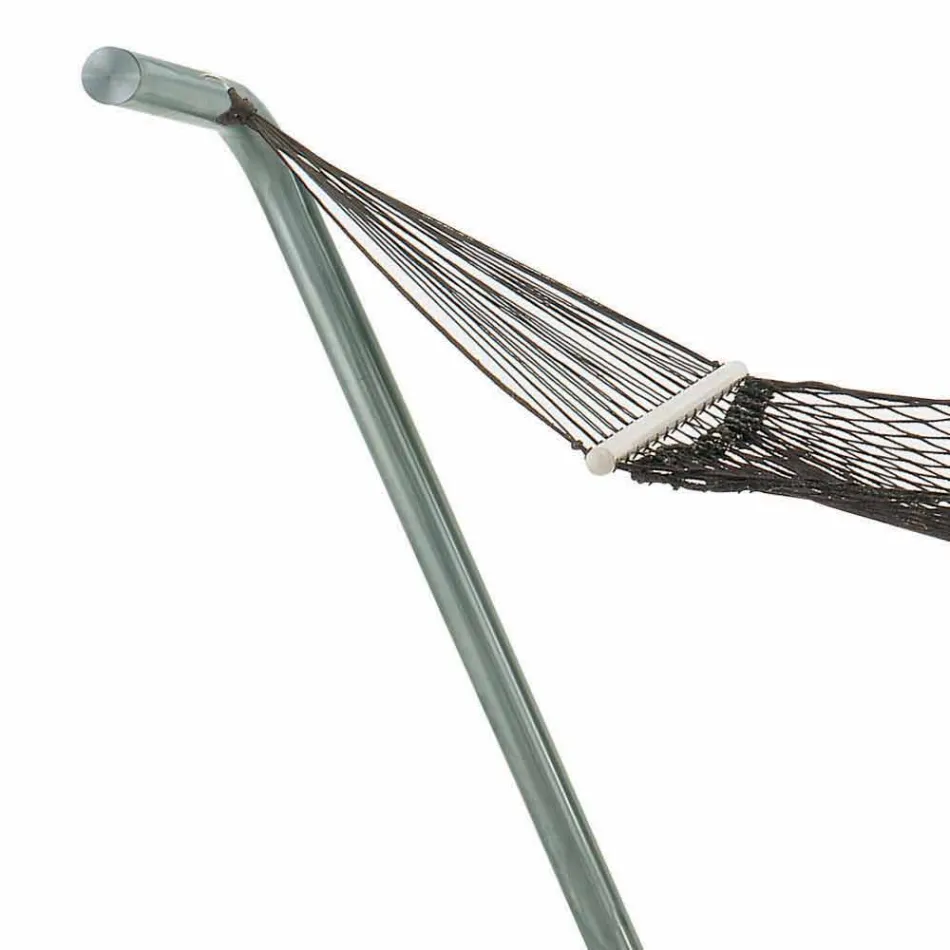 Hangmat in staal en zwart tuinontwerp Made in Italy - Cumberland Viadurini