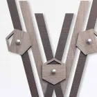 Wandhanger Modern Design Gekleurd Hout voor Entree - Picasso Viadurini