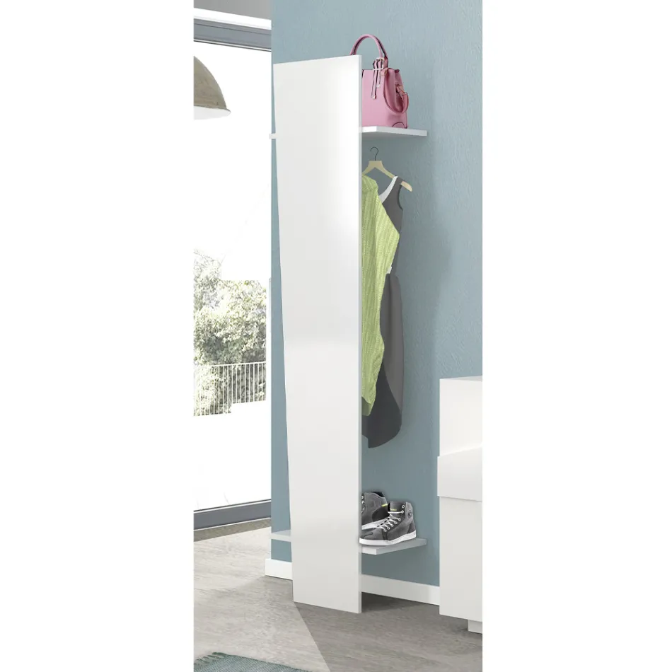 Design kapstok in wit hout, leisteen of beton - Fjona Viadurini