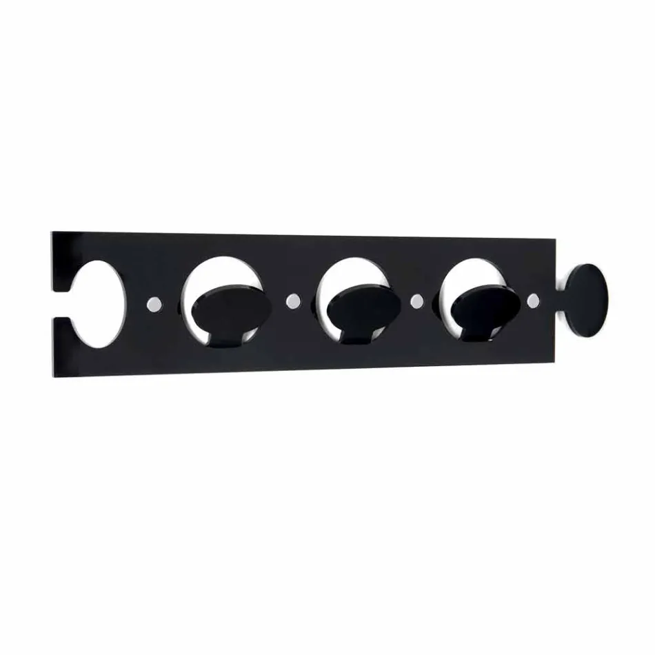 Design wandkleerhanger in drievoudig gekleurd plexiglas 2 stuks - Fratack Viadurini