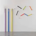 Wandkleerhanger in gelakt Mdf met dubbele haak Made in Italy - Mercury Viadurini