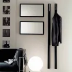 Wandkleerhanger in gelakt Mdf met dubbele haak Made in Italy - Mercury Viadurini