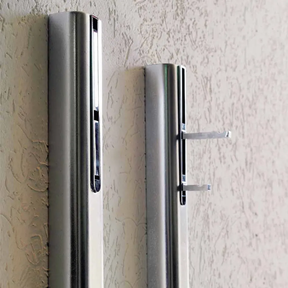 Wandkleerhanger in gelakt Mdf met dubbele haak Made in Italy - Mercury Viadurini