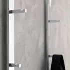 Metalen wandkleerhanger met 2 haken en ledlamp Made in Italy - Osmio Viadurini