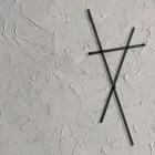 Wandkapstok in geverfd metaal met 5 pinnen Made in Italy - Olmium Viadurini