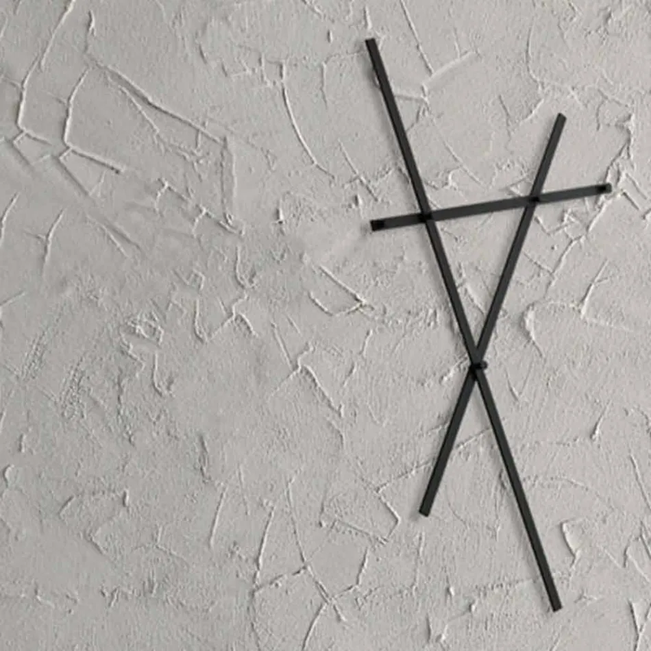 Wandkapstok in geverfd metaal met 5 pinnen Made in Italy - Olmium Viadurini