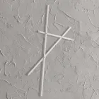 Wandkapstok in geverfd metaal met 5 pinnen Made in Italy - Olmium Viadurini