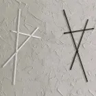 Wandkapstok in geverfd metaal met 5 pinnen Made in Italy - Olmium Viadurini