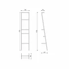 Witte of gekleurde modern design ladder kleerhanger - Caloina Viadurini