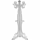 Vloer kapstok, klassiek ontwerp, in plexiglas Giave Viadurini