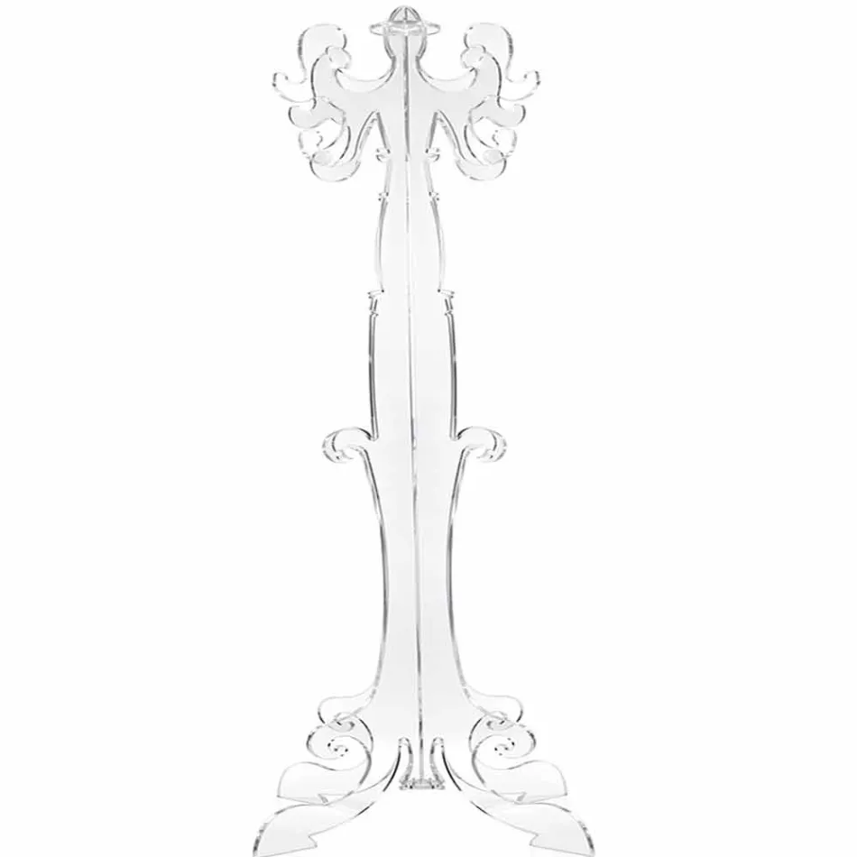 Vloer kapstok, klassiek ontwerp, in plexiglas Giave Viadurini