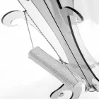 Vloer kapstok, klassiek ontwerp, in plexiglas Giave Viadurini