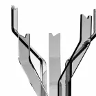 begane gerookte hanger haken 5 Andrea, modern design Viadurini