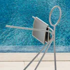 3-delige stalen kapstok gemaakt in Italië - Steward by Myyour Viadurini