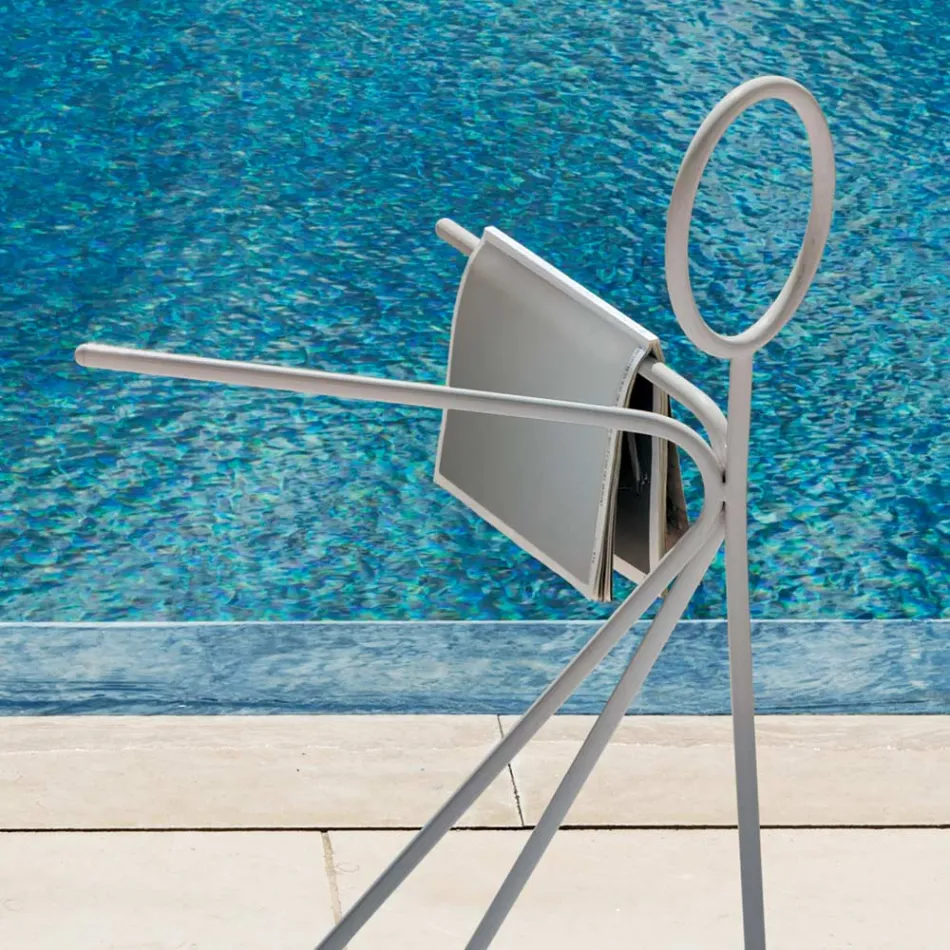 3-delige stalen kapstok gemaakt in Italië - Steward by Myyour Viadurini