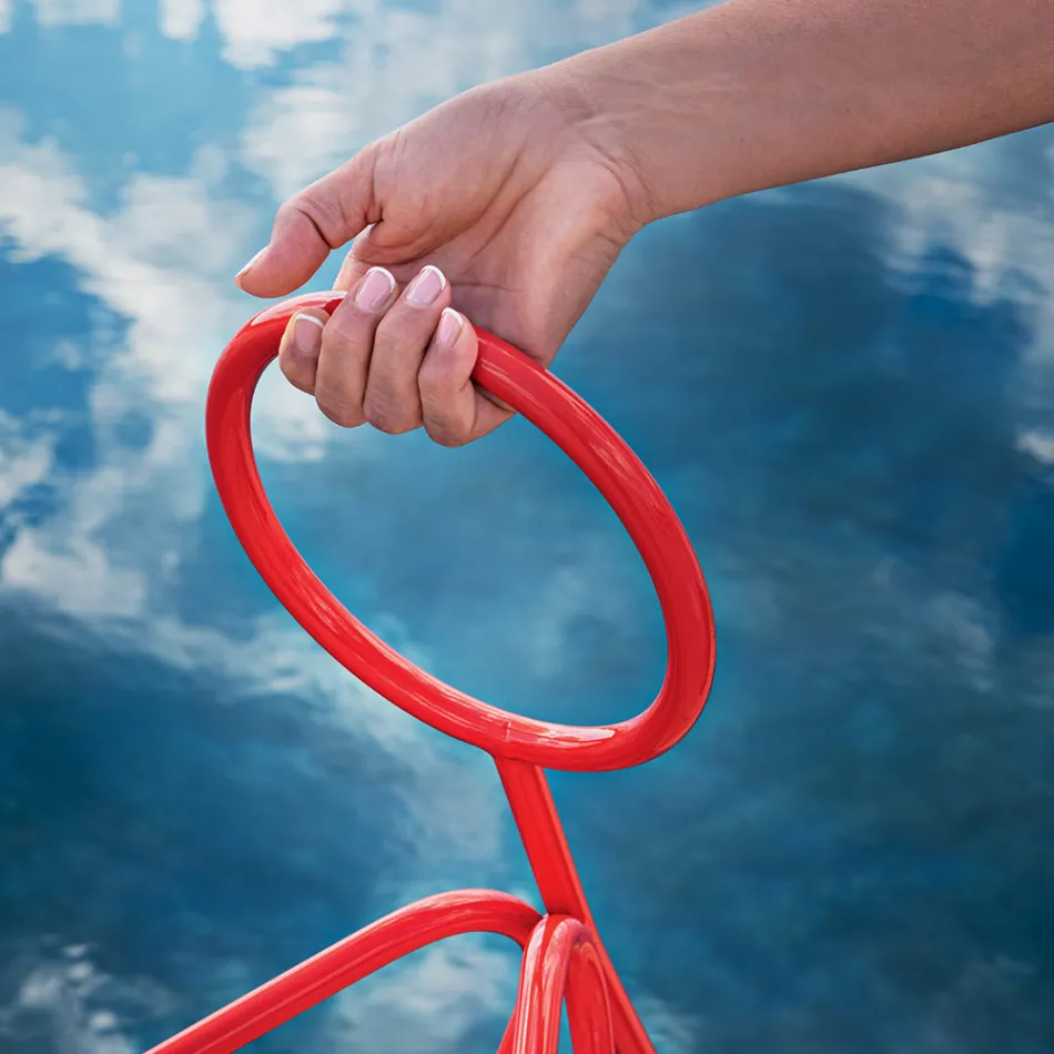 3-delige stalen kapstok gemaakt in Italië - Steward by Myyour Viadurini