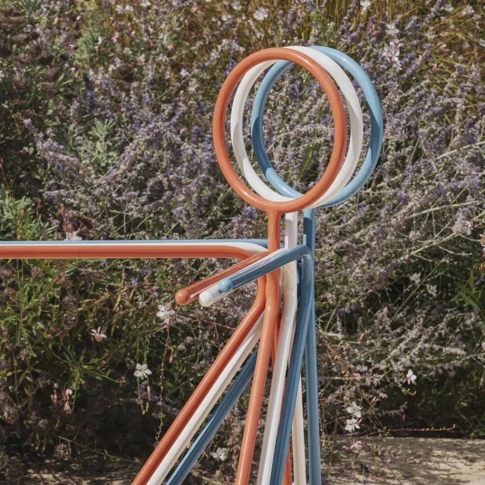 3-delige stalen kapstok gemaakt in Italië - Steward by Myyour Viadurini