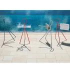 3-delige stalen kapstok gemaakt in Italië - Steward by Myyour Viadurini