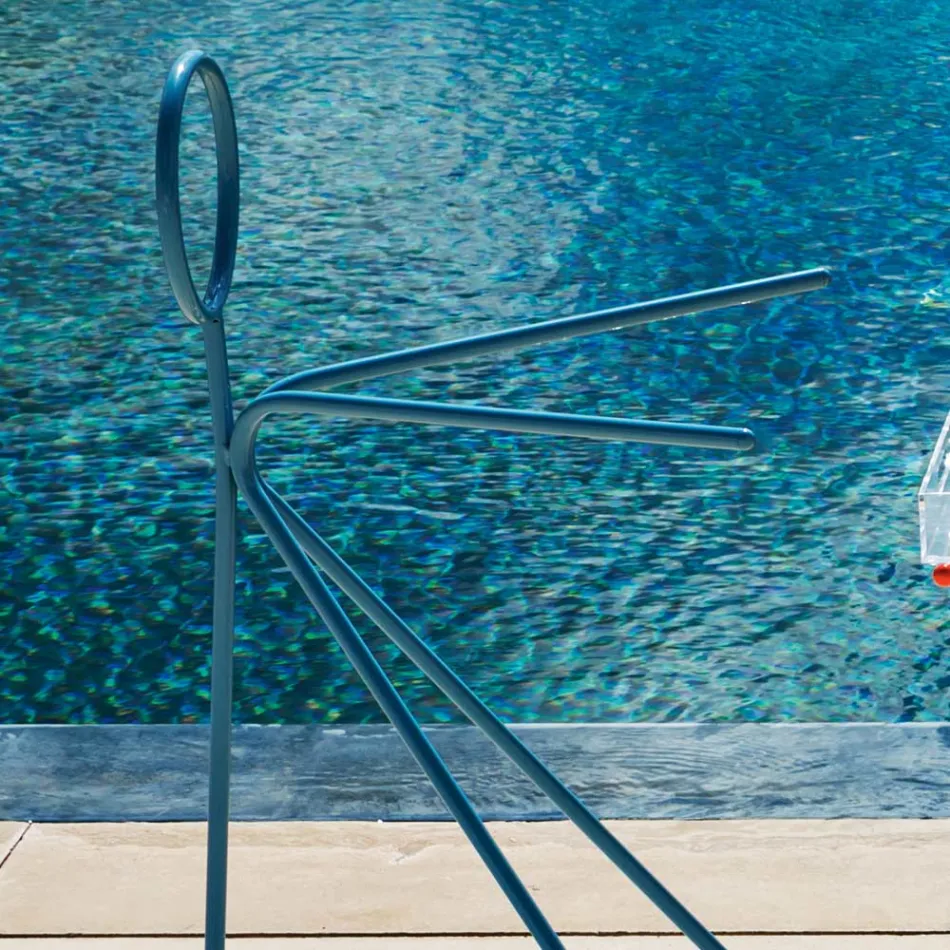 3-delige stalen kapstok gemaakt in Italië - Steward by Myyour Viadurini